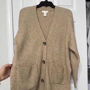 H&M Tan Women's Cardigan Sweater